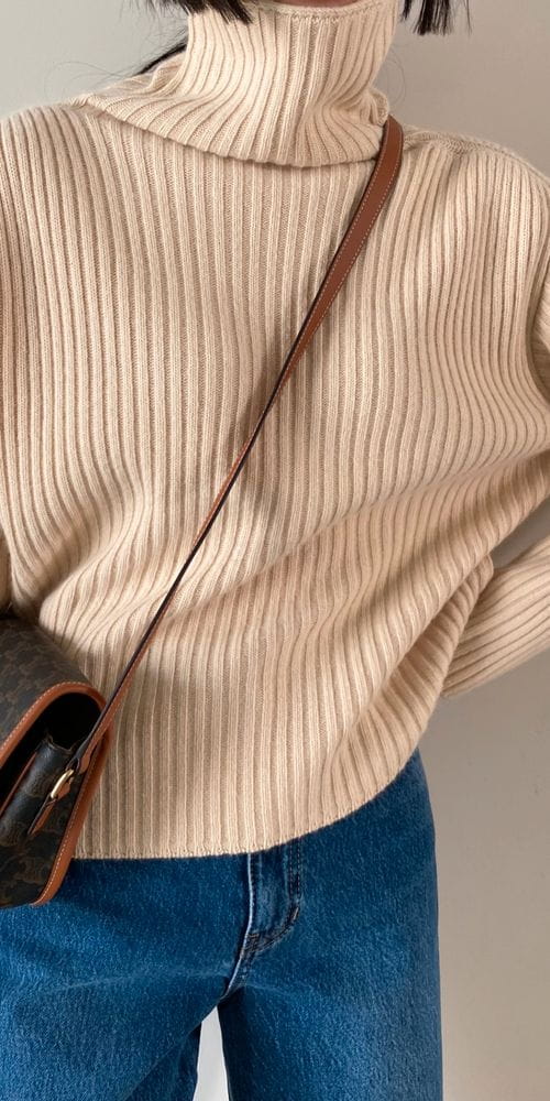 IMAGINE - Korean Children Fashion - #Kfashion4kids - Rib Turtleneck Tee