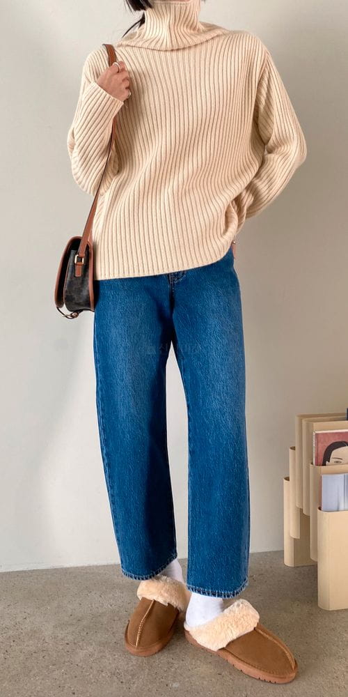 IMAGINE - Korean Children Fashion - #Kfashion4kids - Rib Turtleneck Tee - 2