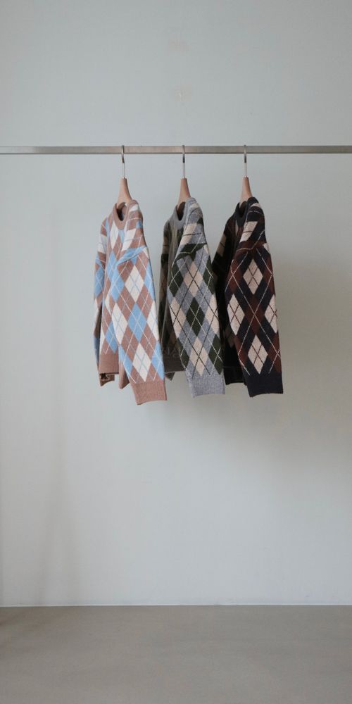 IMAGINE - Korean Children Fashion - #Kfashion4kids - Argyle Knit Tee - 4