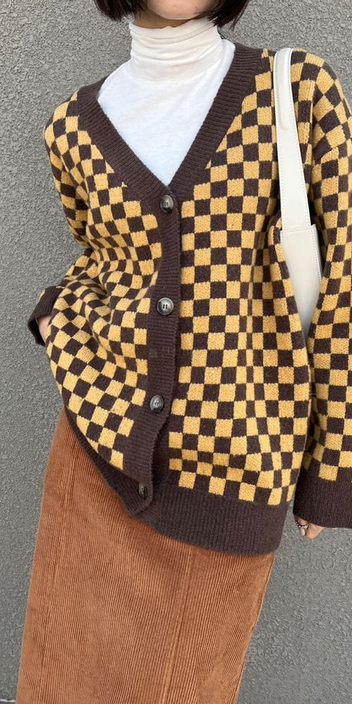 IMAGINE - Korean Children Fashion - #Kfashion4kids - Checker Board Cardigan - 3