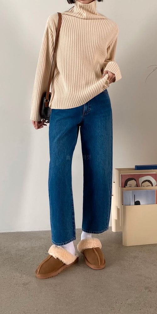 IMAGINE - Korean Children Fashion - #Kfashion4kids - A Rib Turtleneck Tee - 2