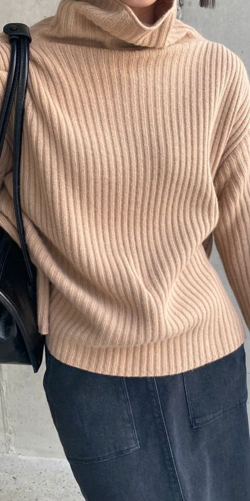 IMAGINE - Korean Children Fashion - #Kfashion4kids - A Rib Turtleneck Tee - 3