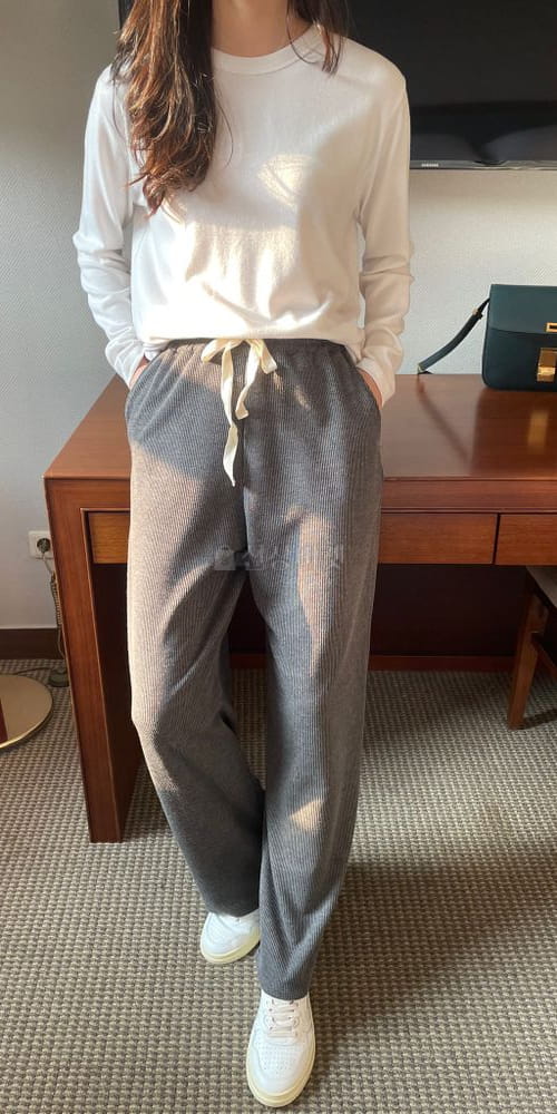 JINSIM - Korean Children Fashion - #Kfashion4kids - Semi Rib Fleece Pants - 2