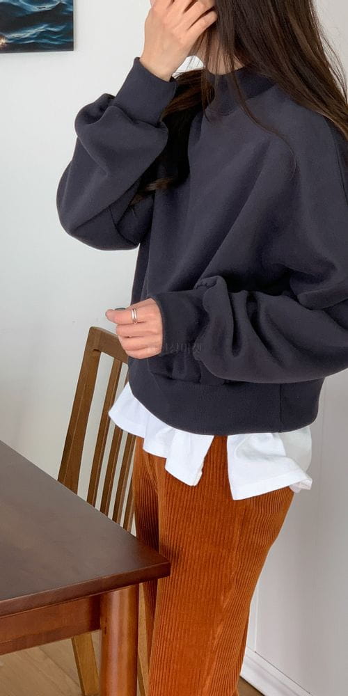 JNEEDS - Korean Children Fashion - #Kfashion4kids - Half Fleece Sweatshirt - 3