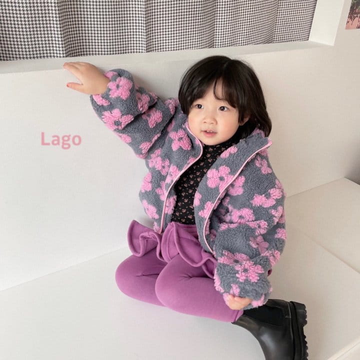 LAGO - Korean Children Fashion - #Kfashion4kids - Flower Dumble Jumper Pink - 3