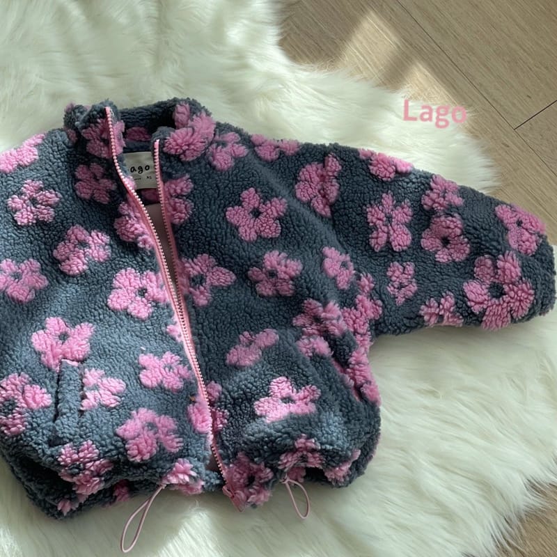 LAGO - Korean Children Fashion - #Kfashion4kids - Flower Dumble Jumper Pink - 4