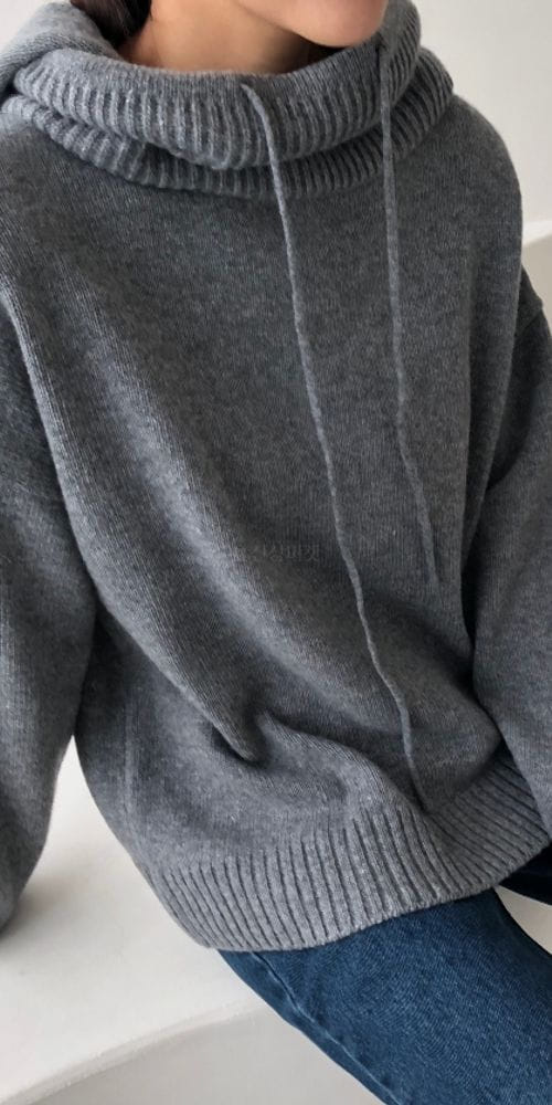 LAVE - Korean Children Fashion - #Kfashion4kids - Nothing Turtleneck Hoody Knit