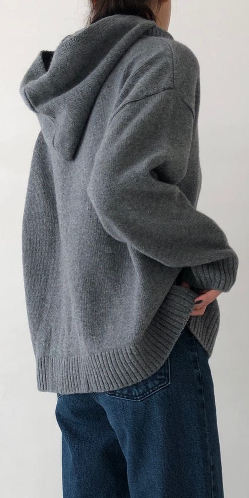 LAVE - Korean Children Fashion - #Kfashion4kids - Nothing Turtleneck Hoody Knit - 2