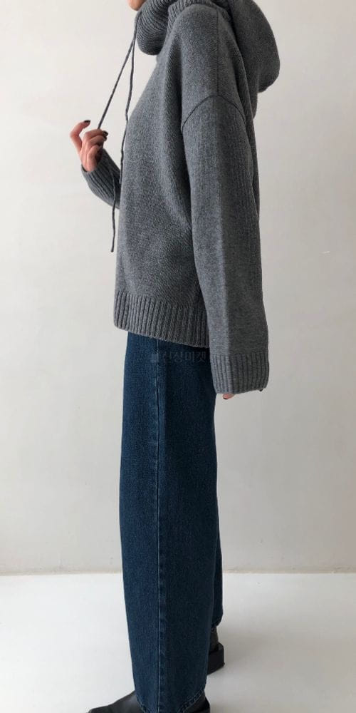 LAVE - Korean Children Fashion - #Kfashion4kids - Nothing Turtleneck Hoody Knit - 4