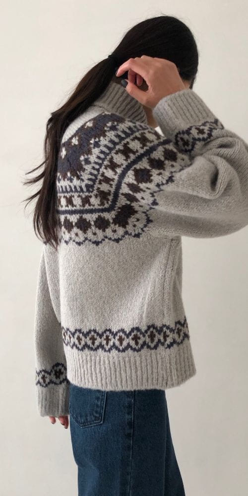 LAVE - Korean Children Fashion - #Kfashion4kids - Serin Jacquard Turtleneck Tee