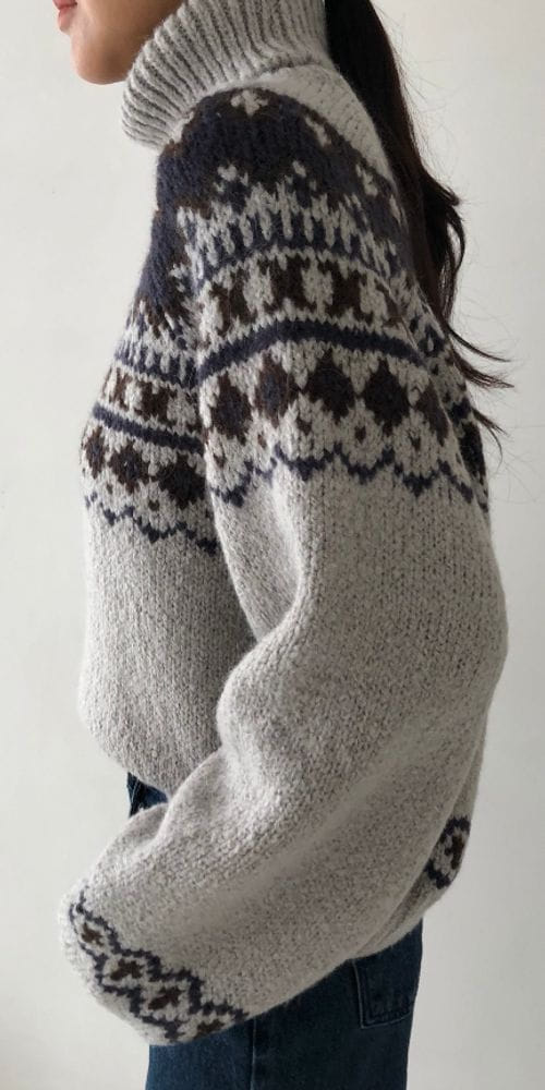 LAVE - Korean Children Fashion - #Kfashion4kids - Serin Jacquard Turtleneck Tee - 3