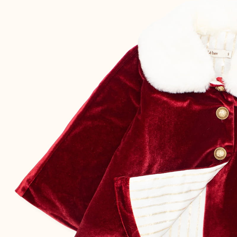 LE BEV - Korean Children Fashion - #Kfashion4kids - Noel Cape - 2