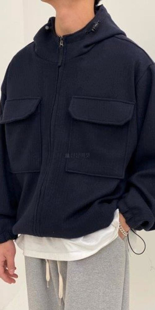 LE REVE - Korean Children Fashion - #Kfashion4kids - Knit Cargo Zip-up - 2