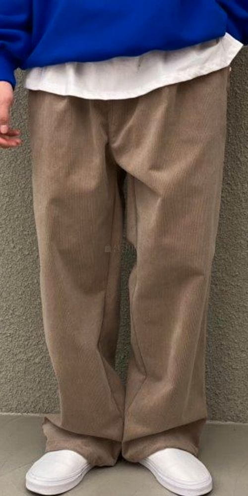 LE REVE - Korean Children Fashion - #Kfashion4kids - Rib Two Tuck Wide Pants - 3