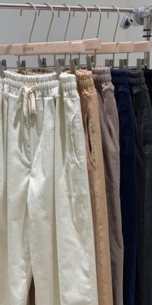 LE REVE - Korean Children Fashion - #Kfashion4kids - Rib Two Tuck Wide Pants - 4