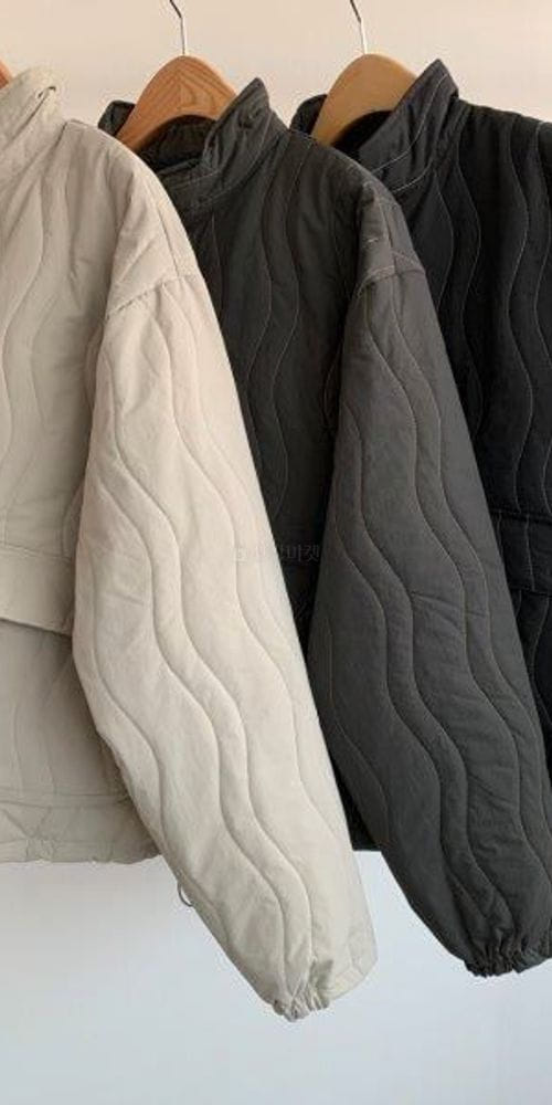 LE REVE - Korean Children Fashion - #Kfashion4kids - Wave Quilting Jacket - 4