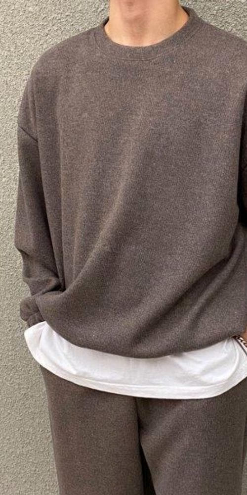 LE REVE - Korean Children Fashion - #Kfashion4kids - Knit Over Sweatshirt - 2