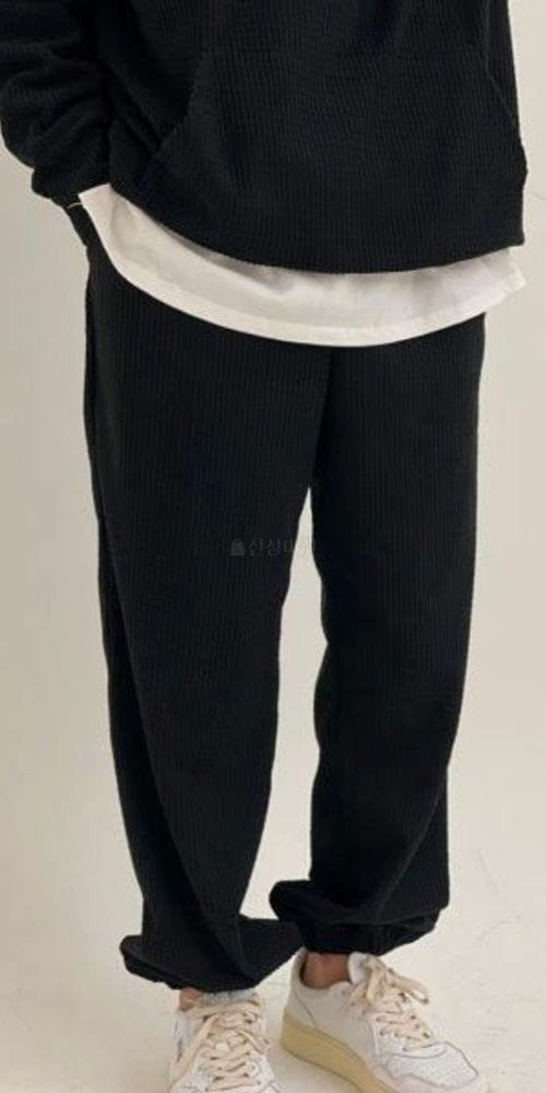 LE REVE - Korean Children Fashion - #Kfashion4kids - Cube Terry Jogger Pants - 3