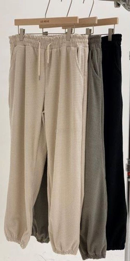 LE REVE - Korean Children Fashion - #Kfashion4kids - Cube Terry Jogger Pants - 4