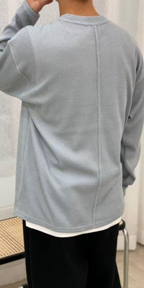 LE REVE - Korean Children Fashion - #Kfashion4kids - Ash Knit Slit Tee - 2