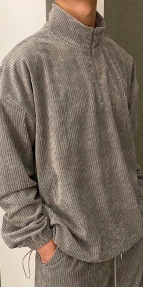 LE REVE - Korean Children Fashion - #Kfashion4kids - Terry Pleats Half Zip-up - 3
