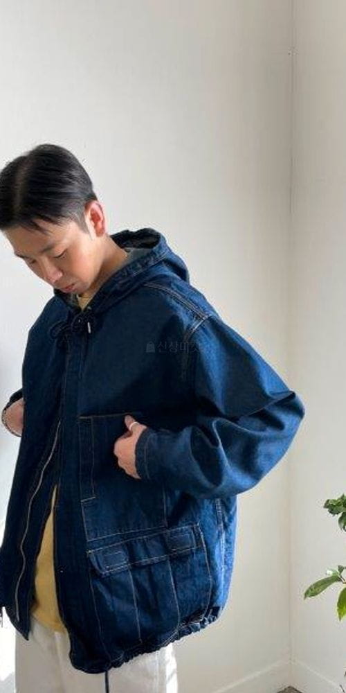 LE REVE - Korean Children Fashion - #Kfashion4kids - Denim Hoody Jacket