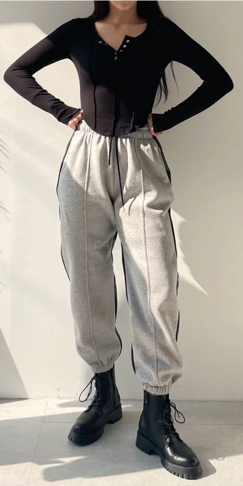 LEOPARD - Korean Children Fashion - #Kfashion4kids - FleeceLeather Color Jogger Pants - 5