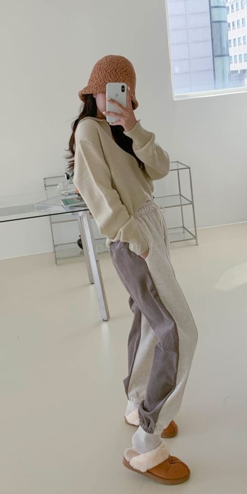 LEOPARD - Korean Children Fashion - #Kfashion4kids - Rib Color Jogger Pants - 3