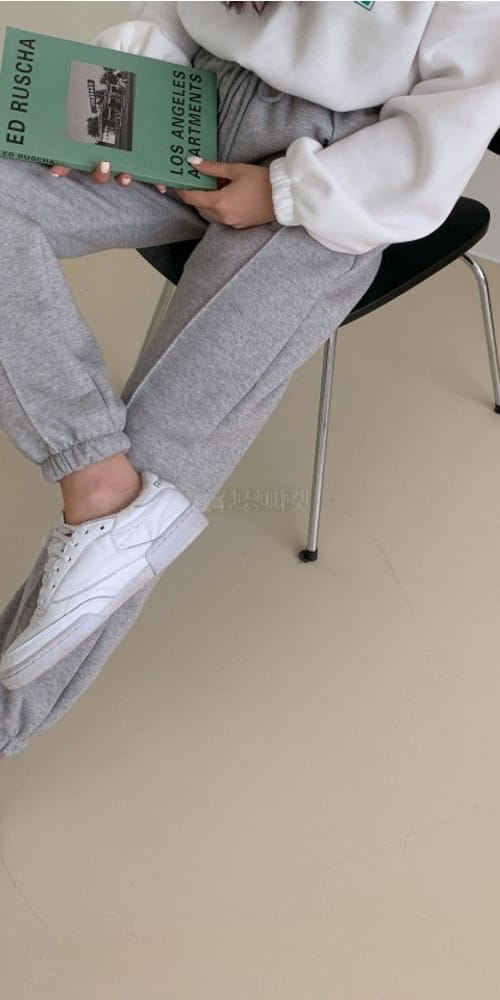 LEOPARD - Korean Children Fashion - #Kfashion4kids - Fleece Pintuck Jogger Pants - 3
