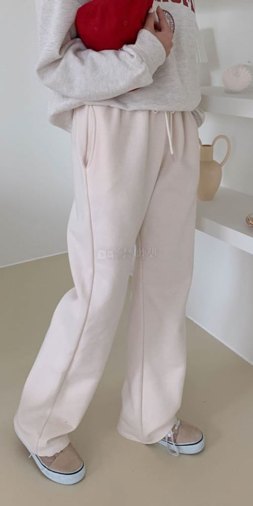LEOPARD - Korean Children Fashion - #Kfashion4kids - Fleece Deggi Wide Pants