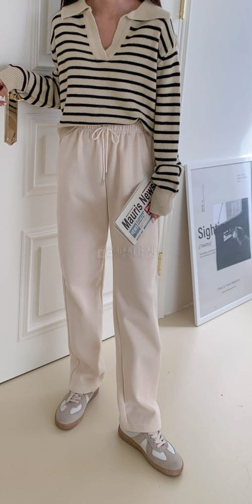 LEOPARD - Korean Children Fashion - #Kfashion4kids - Fleece Straight Pants - 3