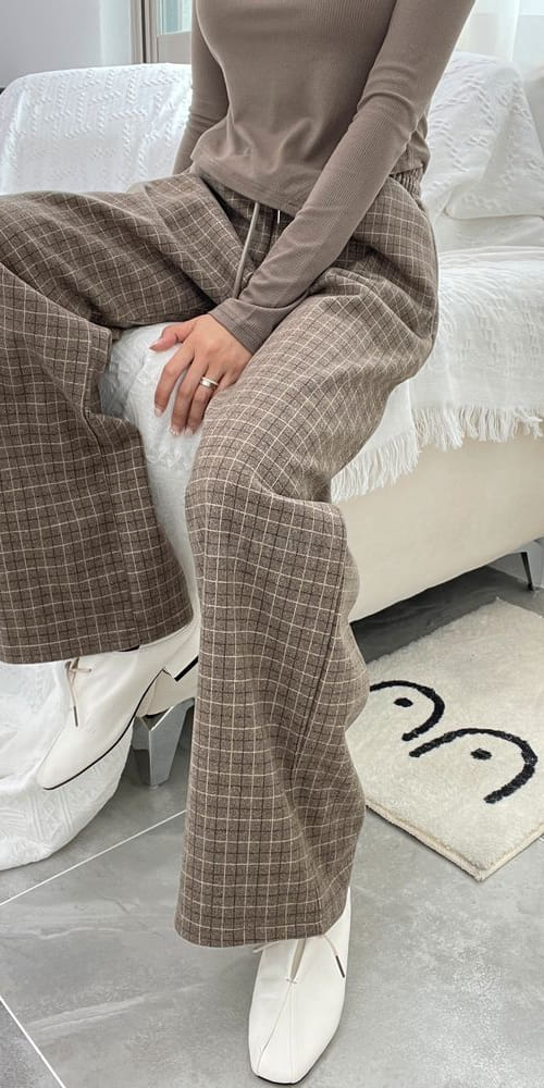 LEOPARD - Korean Children Fashion - #Kfashion4kids - Glen Check PANts