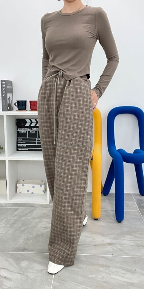 LEOPARD - Korean Children Fashion - #Kfashion4kids - Glen Check PANts - 2