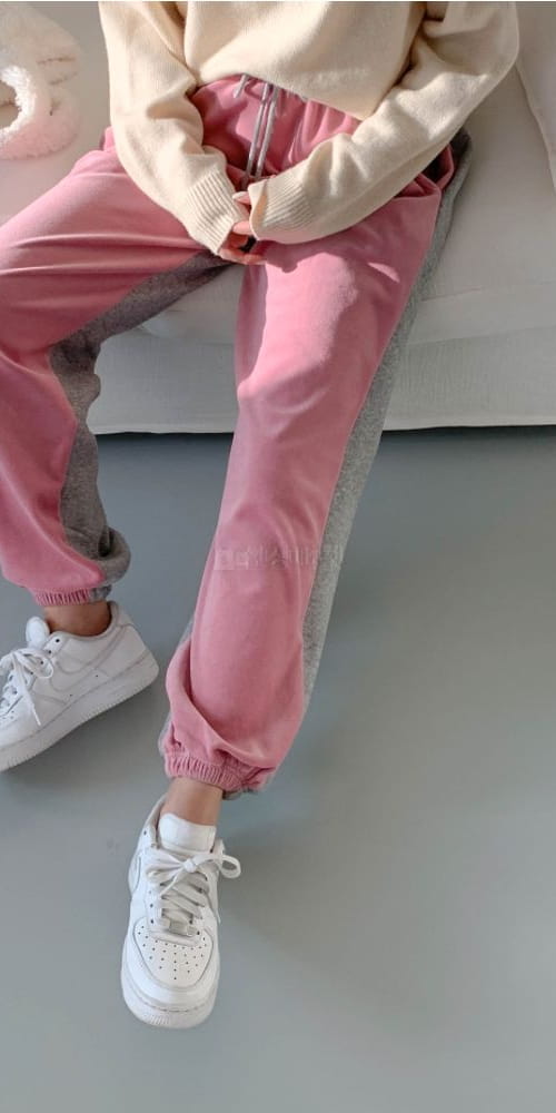 LEOPARD - Korean Children Fashion - #Kfashion4kids - Veloure Color Jogger Pants