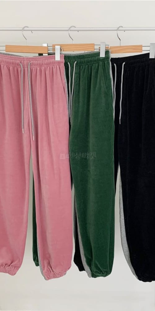 LEOPARD - Korean Children Fashion - #Kfashion4kids - Veloure Color Jogger Pants - 4