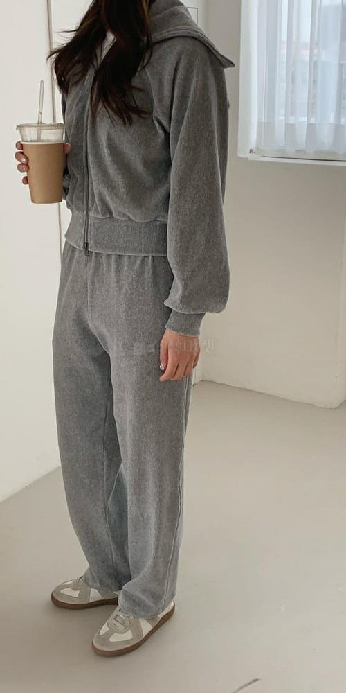 LIKE MORE - Korean Children Fashion - #Kfashion4kids - Velvet Banding Pants - 2