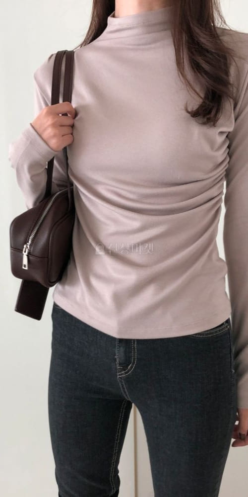 LIKE MORE - Korean Children Fashion - #Kfashion4kids - Drafe Turtleneck Tee - 4