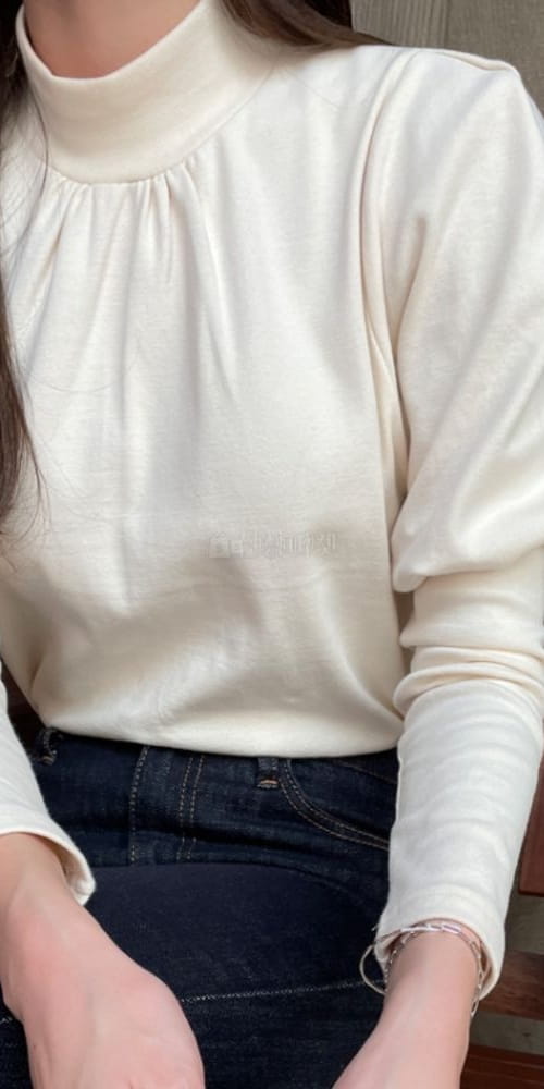 LIKE MORE - Korean Children Fashion - #Kfashion4kids - Half Puff Turtleneck Tee - 3
