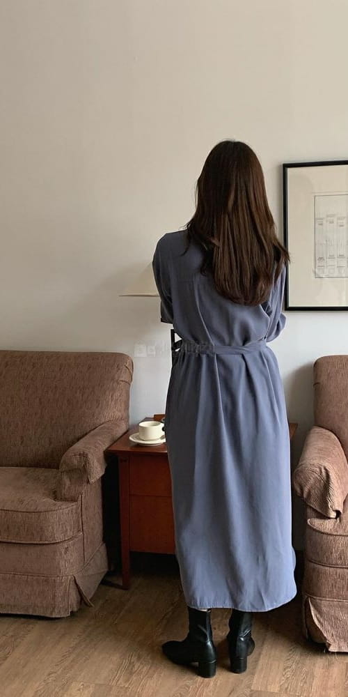 LIKE MORE - Korean Children Fashion - #Kfashion4kids - Hidden Shirt Long One-piece - 2