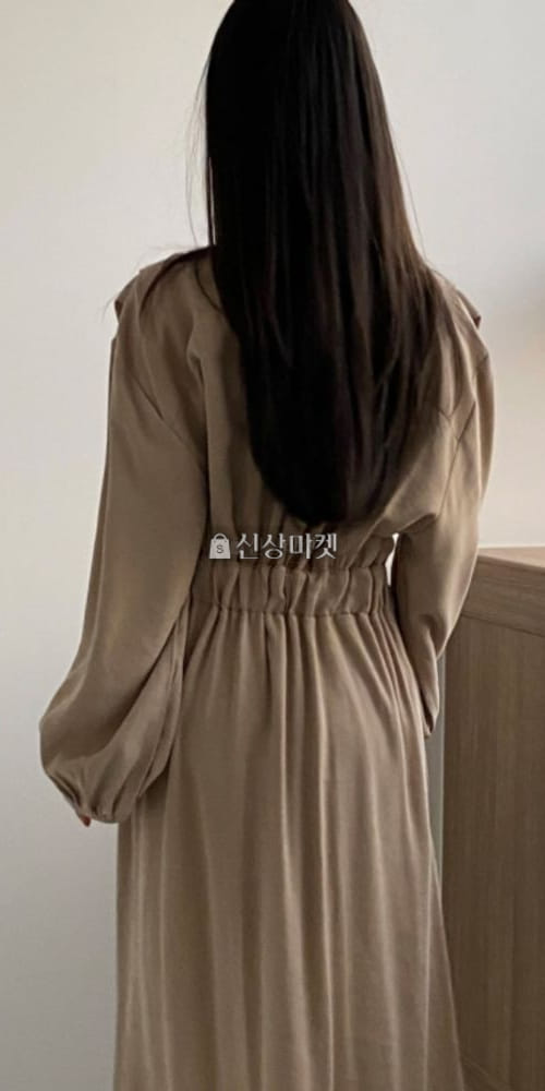 LIKE MORE - Korean Children Fashion - #Kfashion4kids - V Shirring Long One-piece - 4