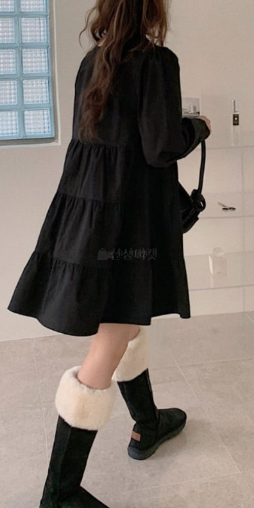 LIKE MORE - Korean Children Fashion - #Kfashion4kids - More Can Can Mini One-piece - 3