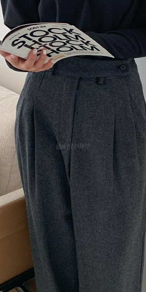 LIKE MORE - Korean Children Fashion - #Kfashion4kids - Herringbone Pintuck Pants - 3