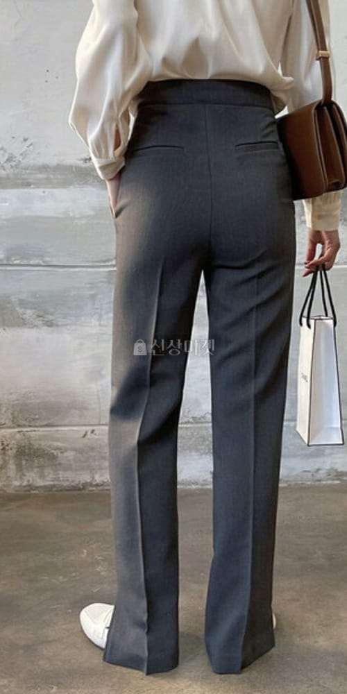 LIKE MORE - Korean Children Fashion - #Kfashion4kids - Slit Striaght Pants - 4