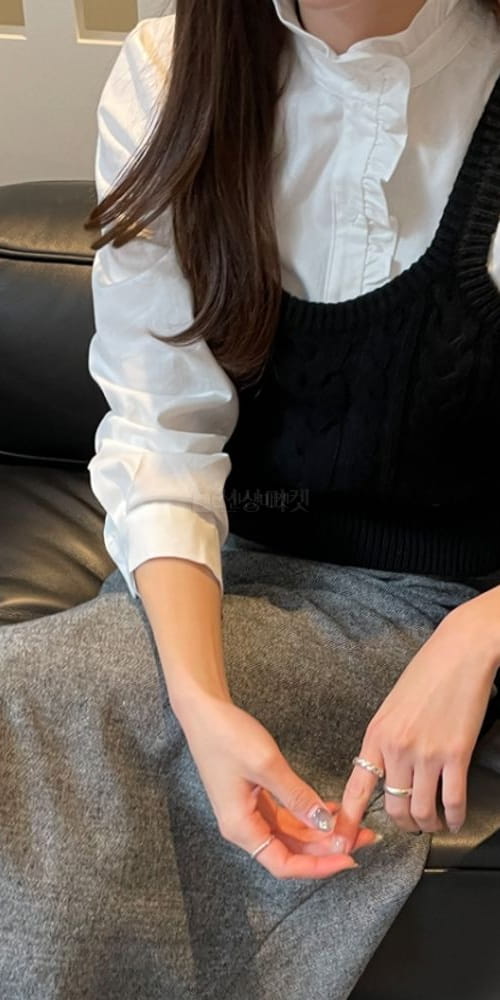 LIKE MORE - Korean Children Fashion - #Kfashion4kids - Hi Frill Shirt - 4
