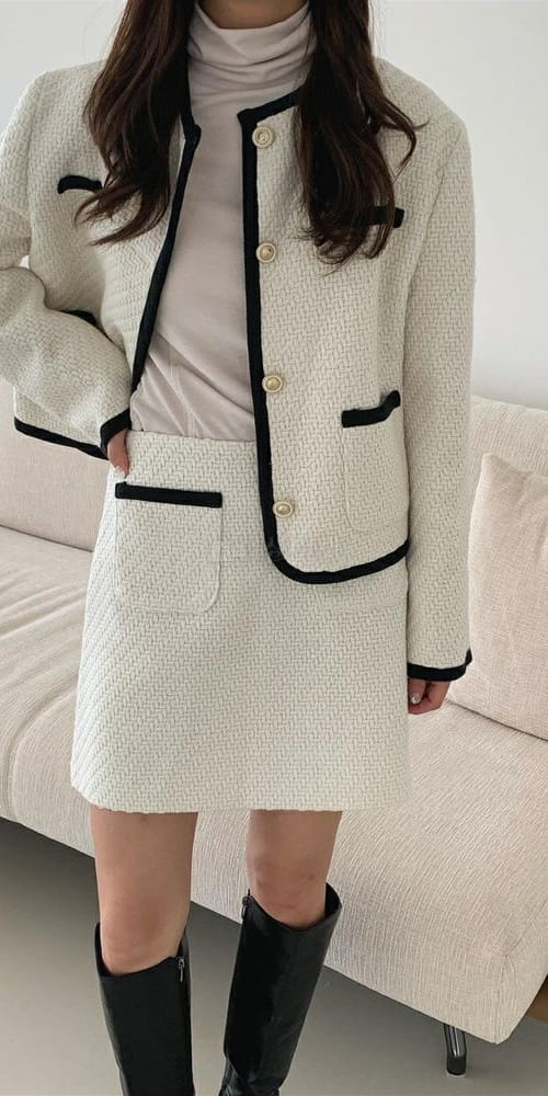 LIKE MORE - Korean Children Fashion - #Kfashion4kids - Honey Twid Mini Skirt
