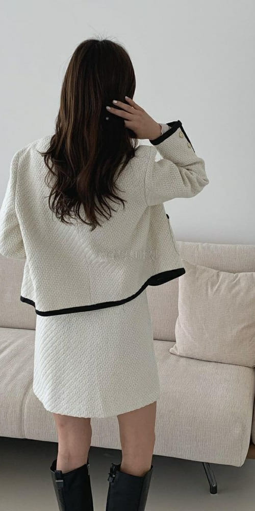 LIKE MORE - Korean Children Fashion - #Kfashion4kids - Honey Twid Mini Skirt - 3
