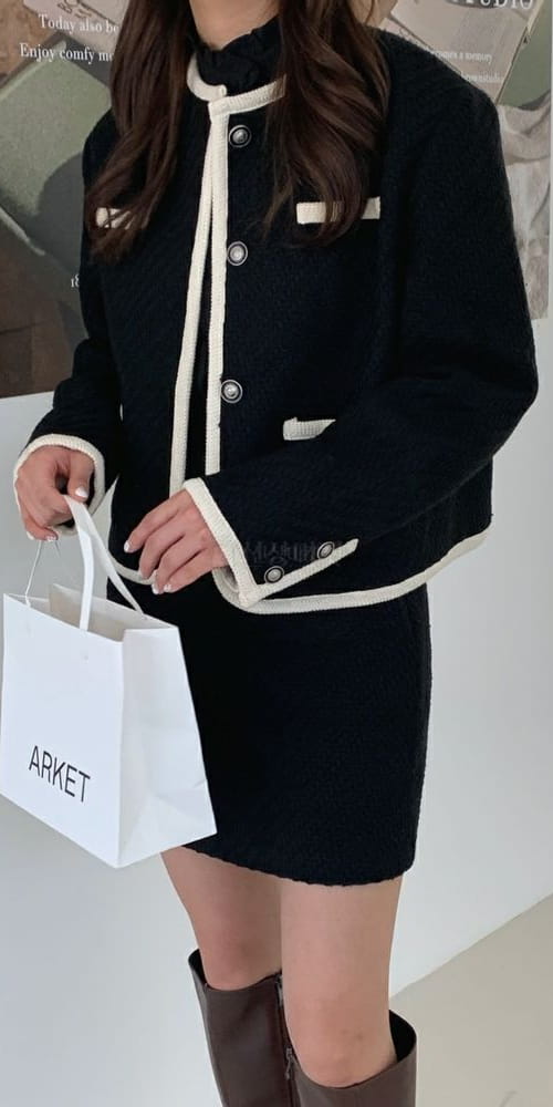 LIKE MORE - Korean Children Fashion - #Kfashion4kids - Honey Twid Jacket - 3