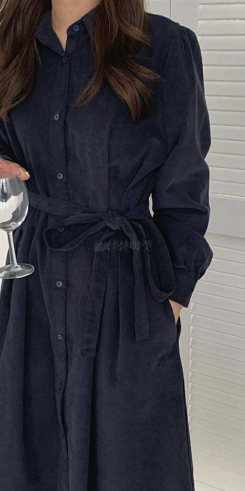 LIKE MORE - Korean Children Fashion - #Kfashion4kids - Pintuck Shirt Long One-piece - 3