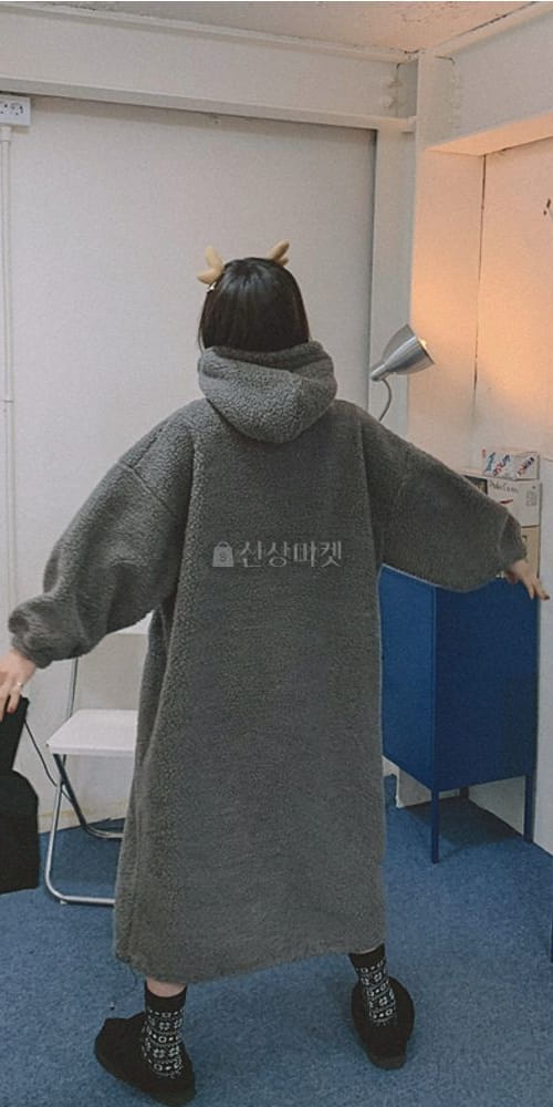 LIKE MORE - Korean Children Fashion - #Kfashion4kids - Bear Dumble Hoody One-piece