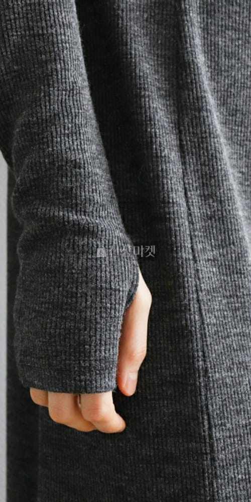 LIKE MORE - Korean Children Fashion - #Kfashion4kids - Warmer Slit Turtleneck One-piece - 4